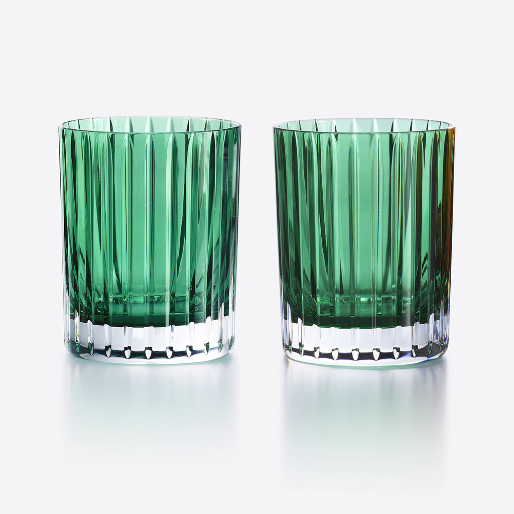 Baccarat Harmonie Green Tumbler, Set of 2 - Charles Mayer