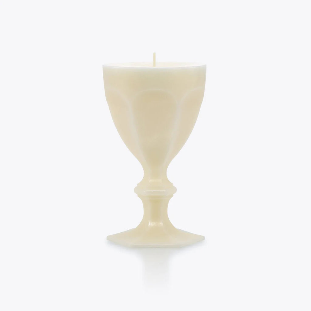 Baccarat Harcourt Ivory Glass Candle - Charles Mayer