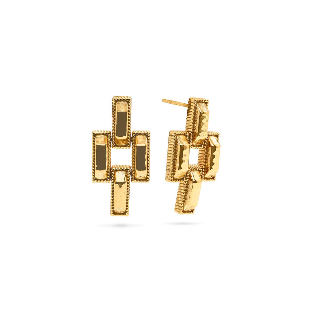 Capucine De Wulf Pathway Small Link Post Earrings - Charles Mayer