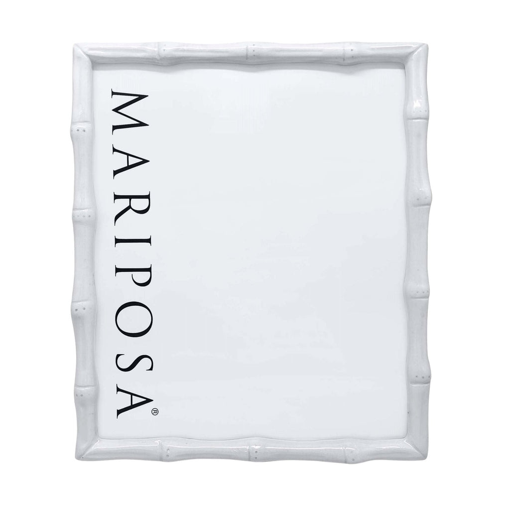 Mariposa White Bamboo 8*10 Frame - Charles Mayer