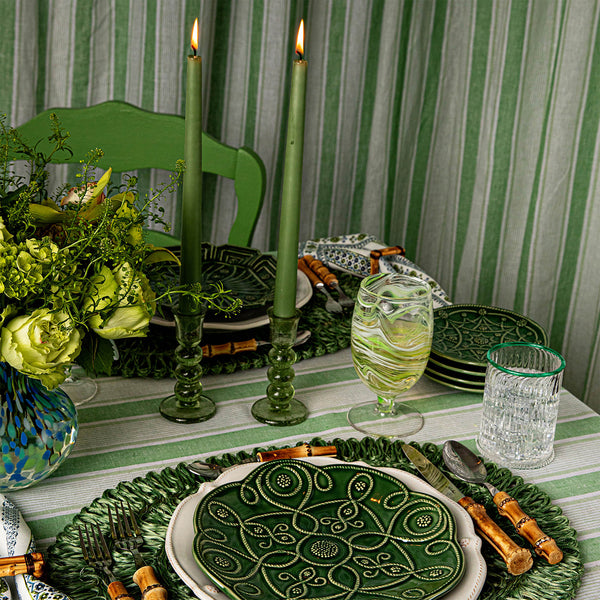 Juliska Provence Basil 7" Candlestick, Set/2 - Charles Mayer