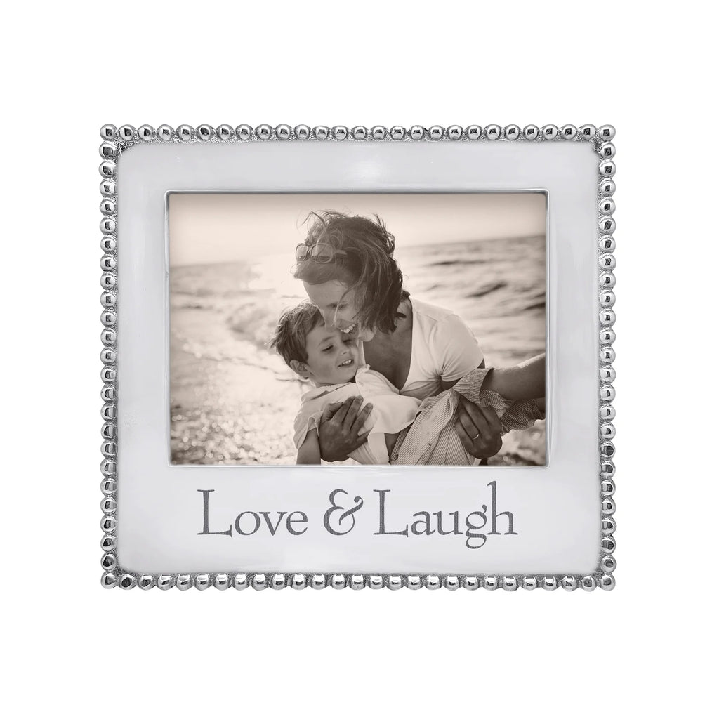 Mariposa Love & Laugh Beaded 5*7 Frame - Charles Mayer