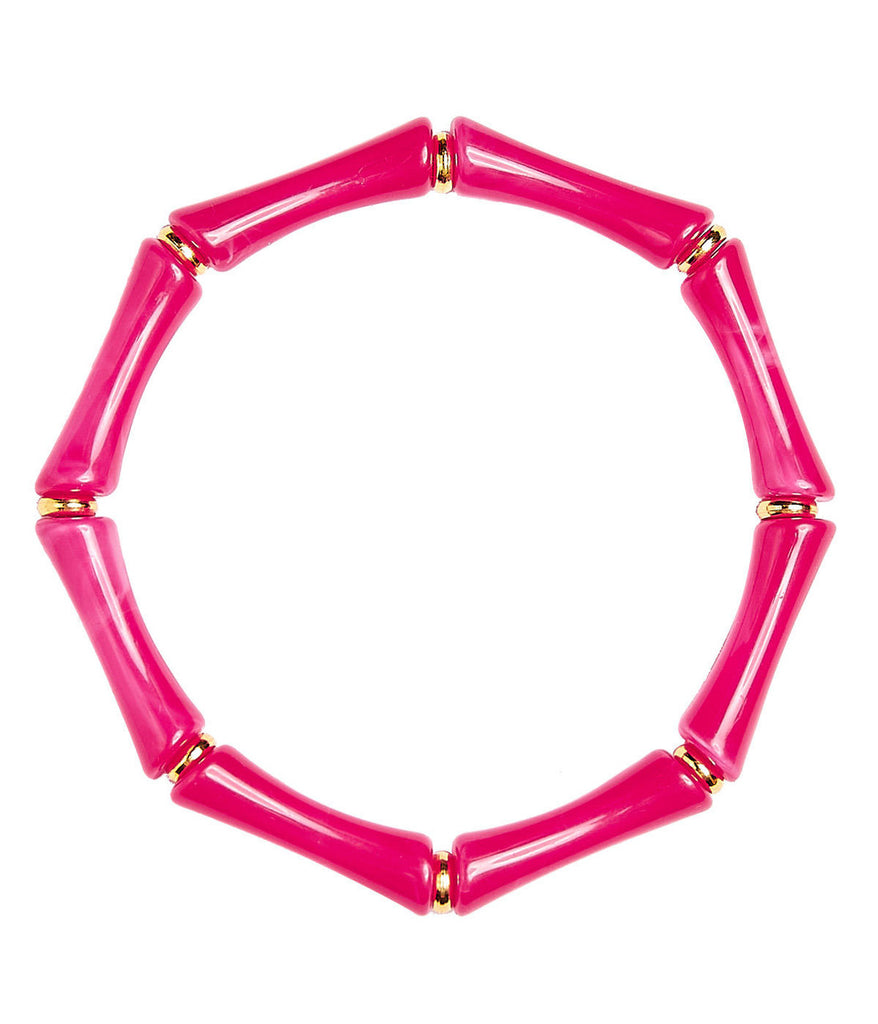 Lisi Lerch Lucy Hot Pink Acrylic Bracelet - Charles Mayer
