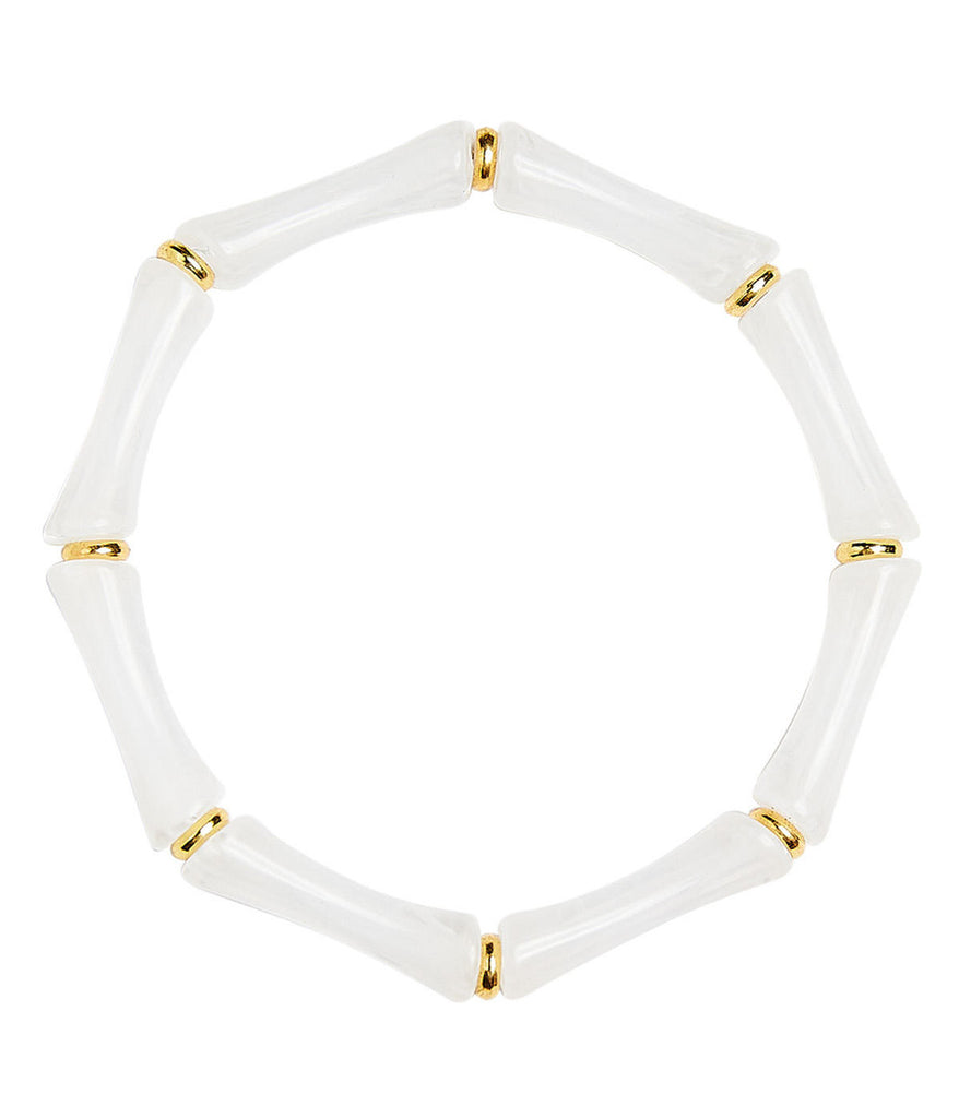 Lisi Lerch Lucy White Shell Acrylic Bracelet - Charles Mayer