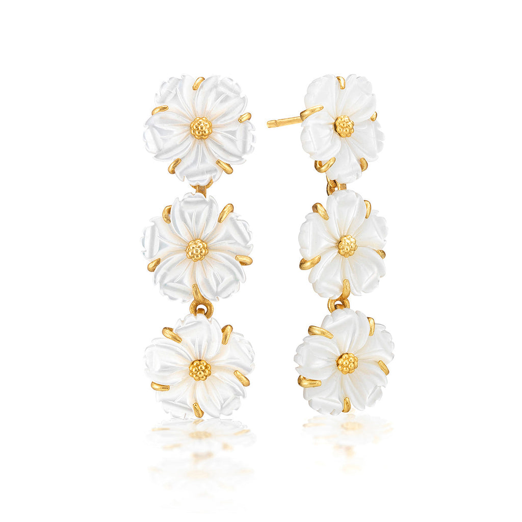 Capucine De Wulf Mermaid Garden Petite Linear Earrings - Charles Mayer
