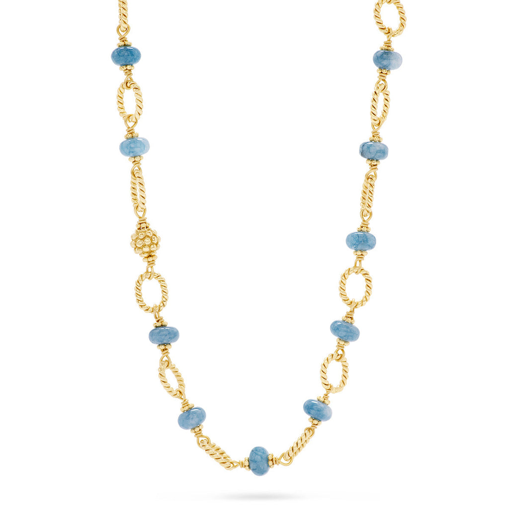 Capucine De Wulf Berry & Bead Ocean Jade 24" Chain - Charles Mayer