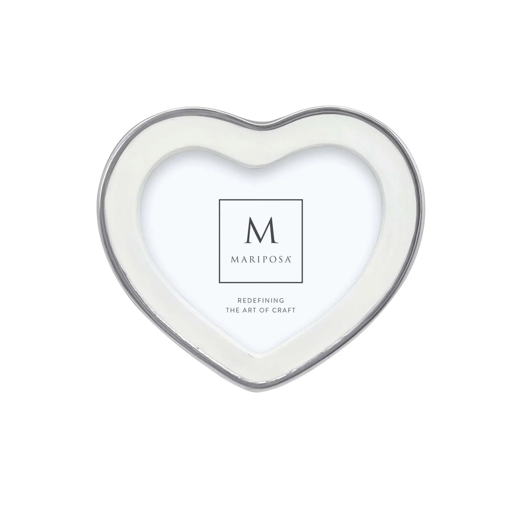 Mariposa Signature White Heart Frame - Charles Mayer