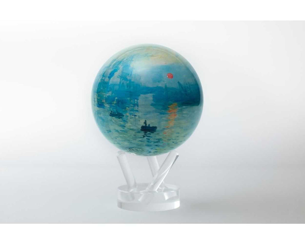 Mova Globes 4.5" Monet Impression Sunrise Globe - Charles Mayer