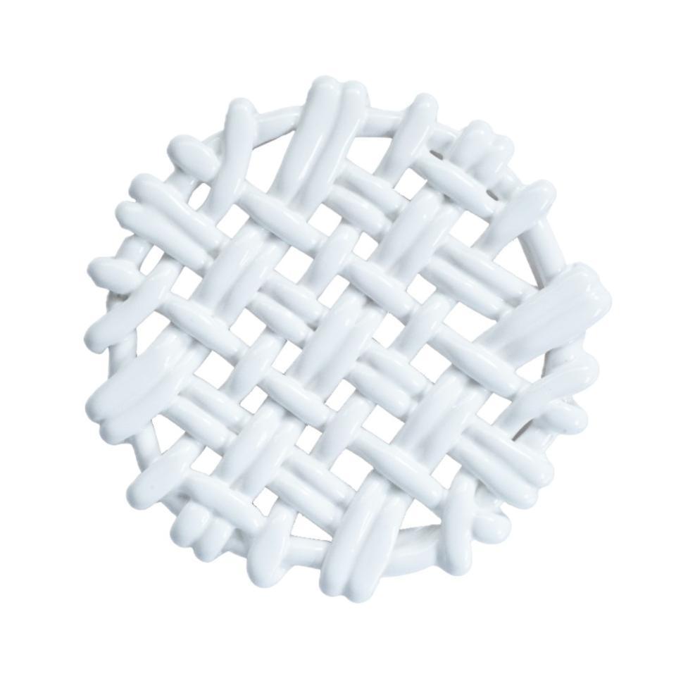 Skyros 8" Round White Trivet - Charles Mayer