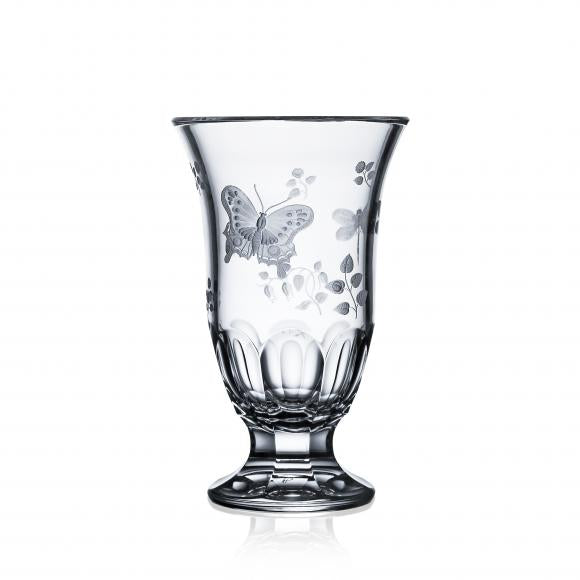 Varga Crystal Springtime Clear Footed Vase, 8" - Charles Mayer