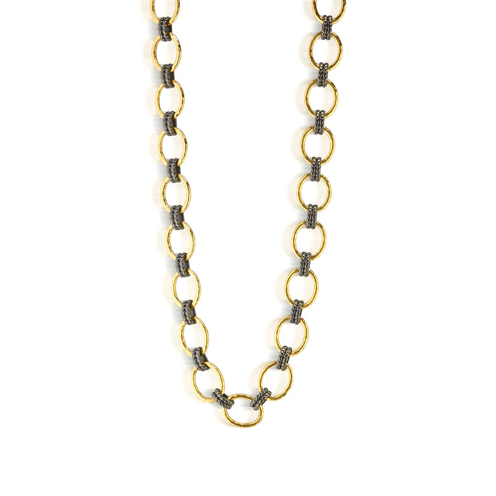 Capucine De Wulf Cleopatra Gold/Midnight Grande Link Necklace - Charles Mayer
