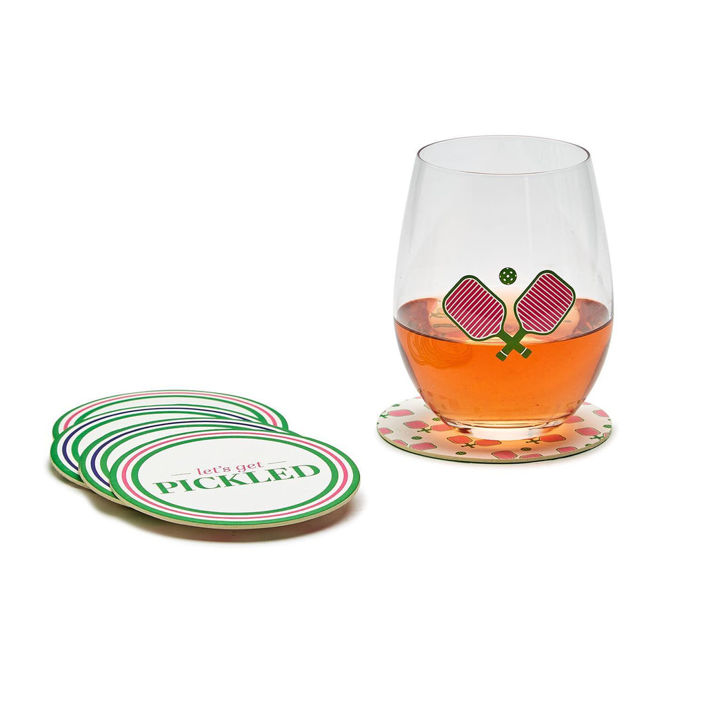 Pickleball Paper Coasters, Set of 24 - Charles Mayer