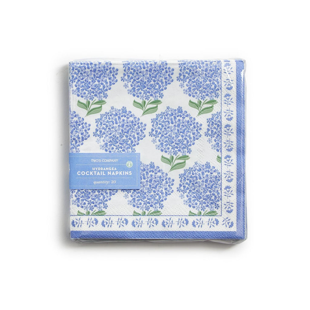 Hydrangea Cocktail Napkin - Charles Mayer