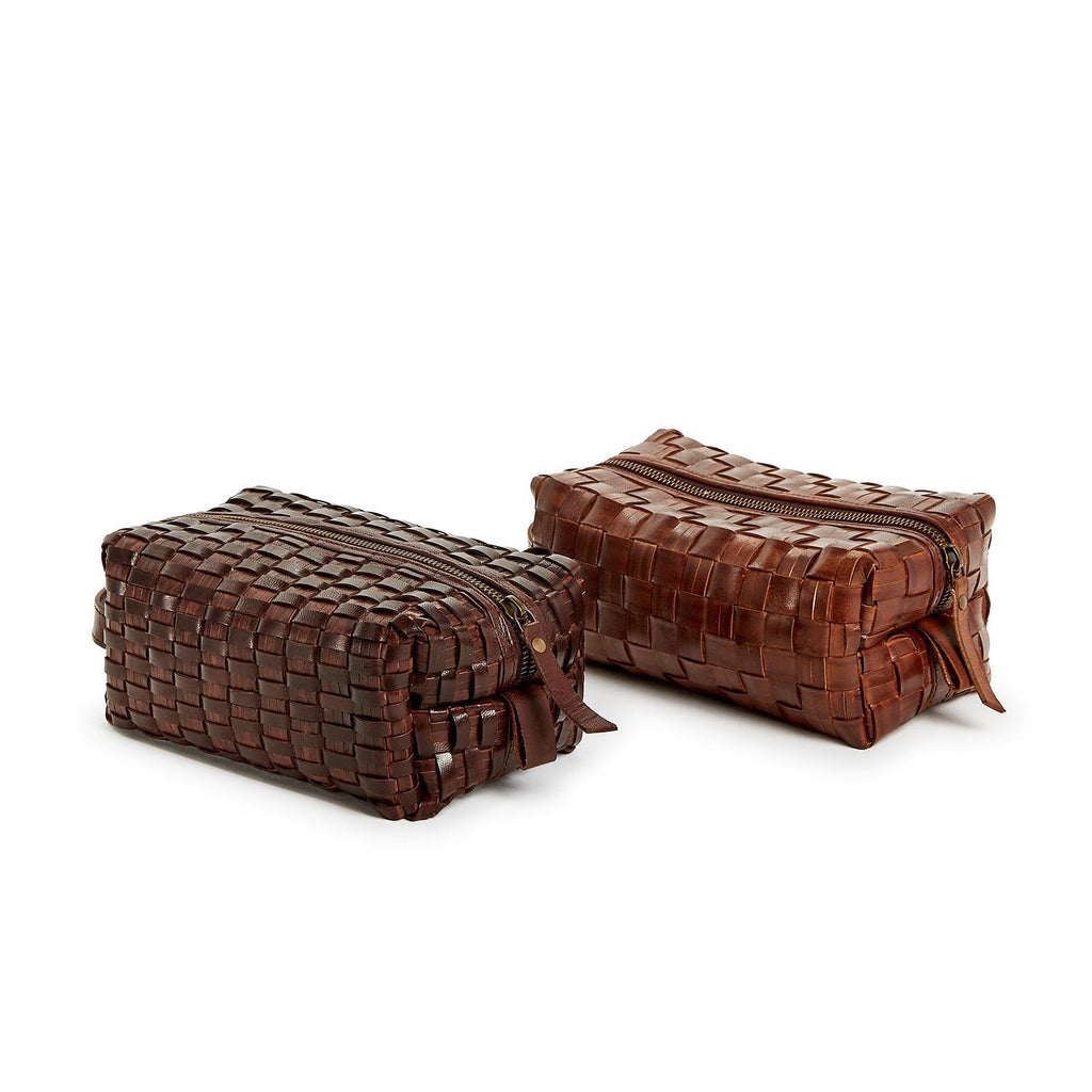 Leather Dopp Kit, 2 Colors - Charles Mayer