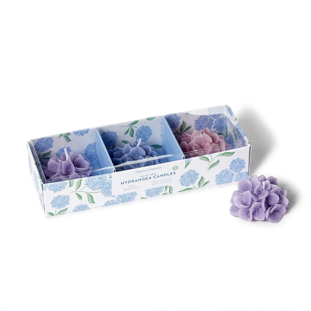 Hydrangea Candles, Set of 3 - Charles Mayer