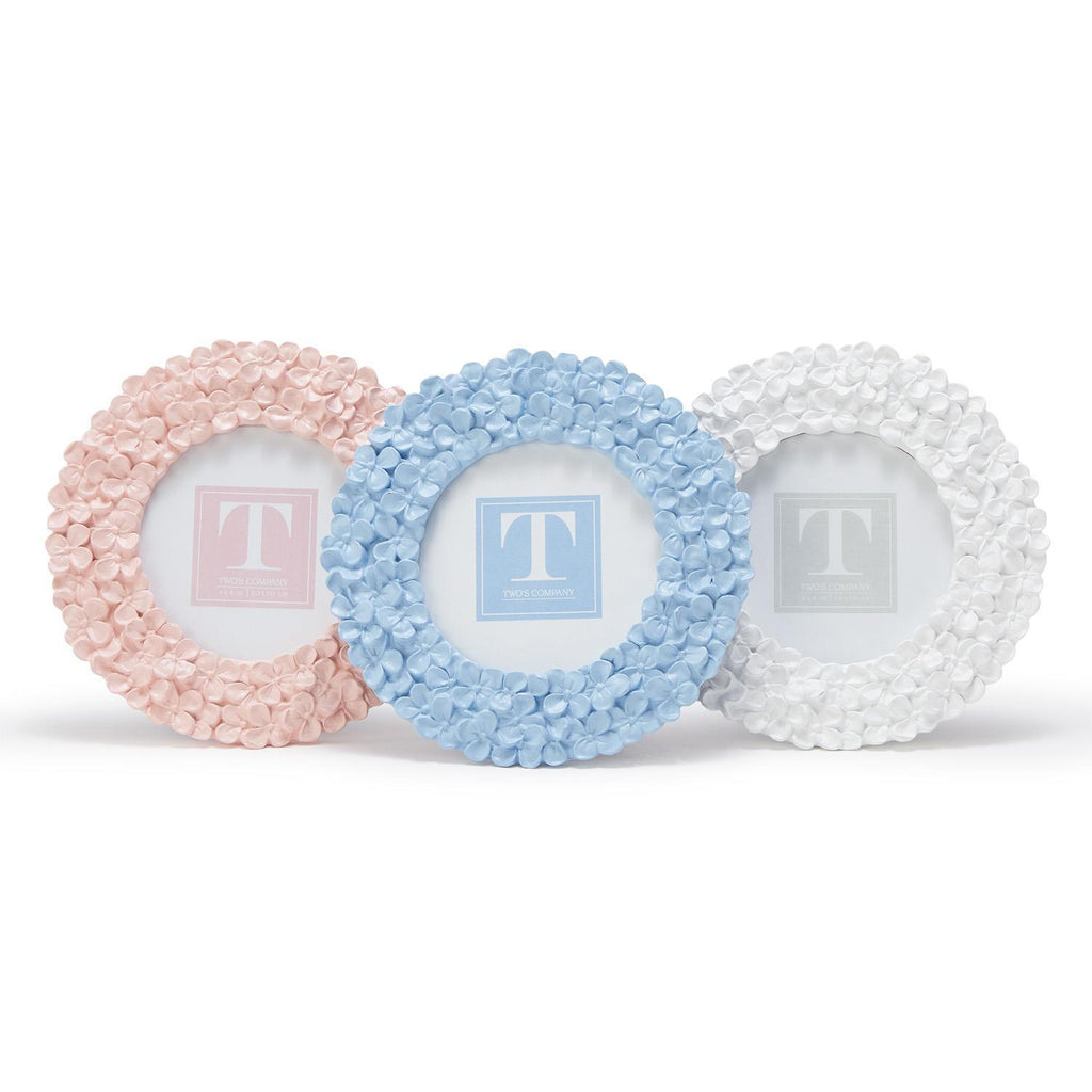 Hydrangea Round Frame, 3 Colors - Charles Mayer
