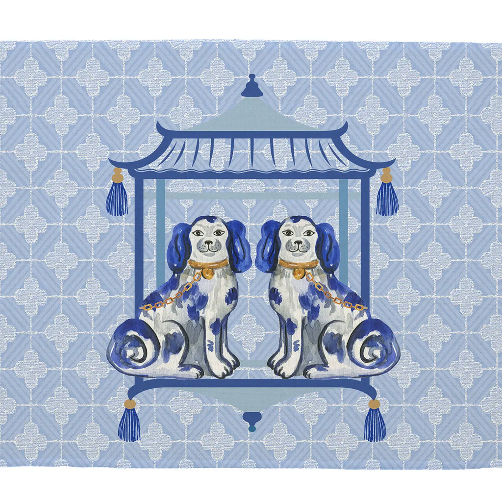 Marye Kelley Blue Stafforshire Dogs Small Catchall - Charles Mayer