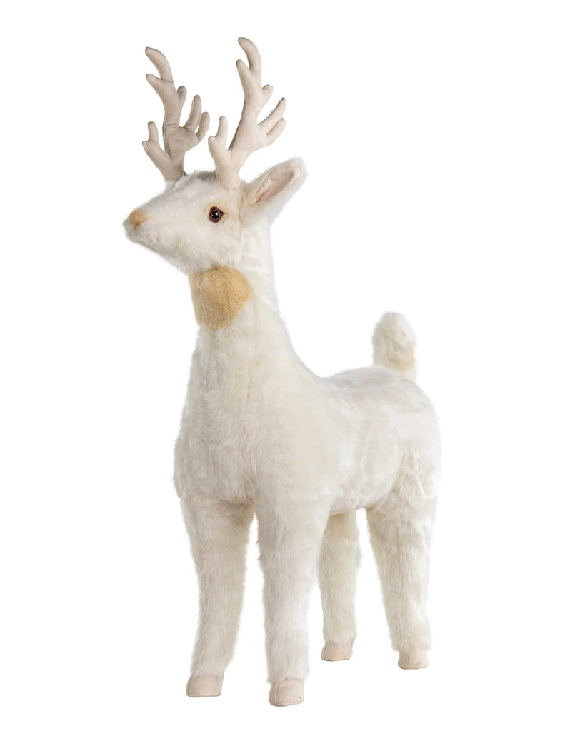 Ditz Designs White Reindeer Footrest - Charles Mayer