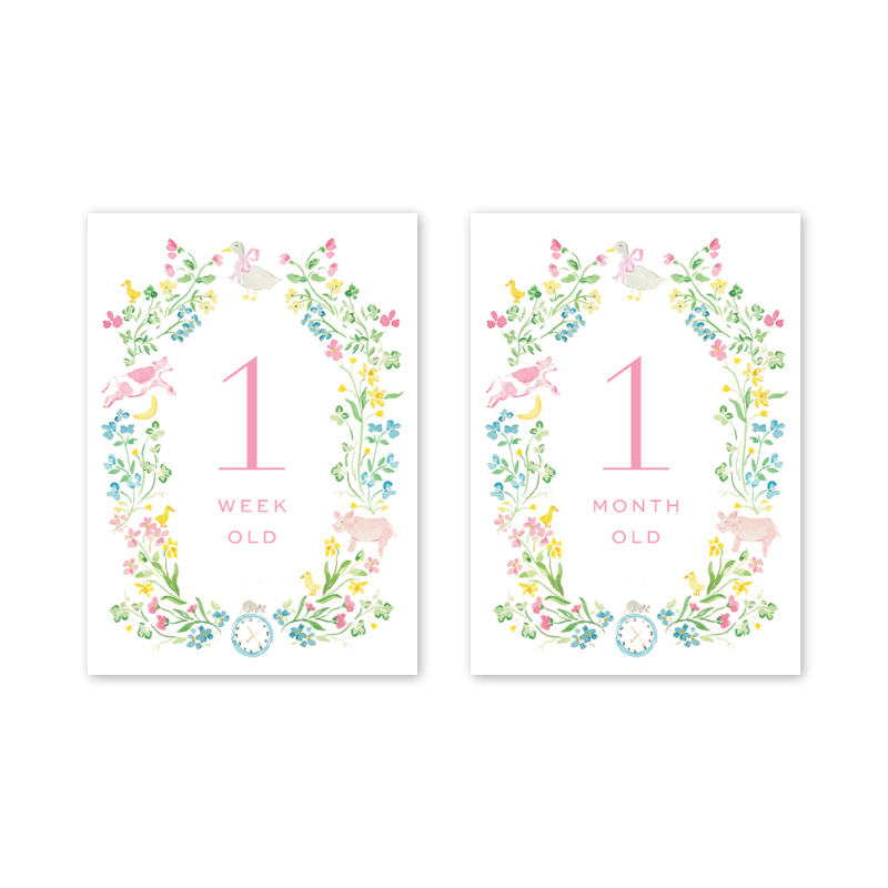 Dogwood Hill Mother Goose Milestone Cards - Charles Mayer