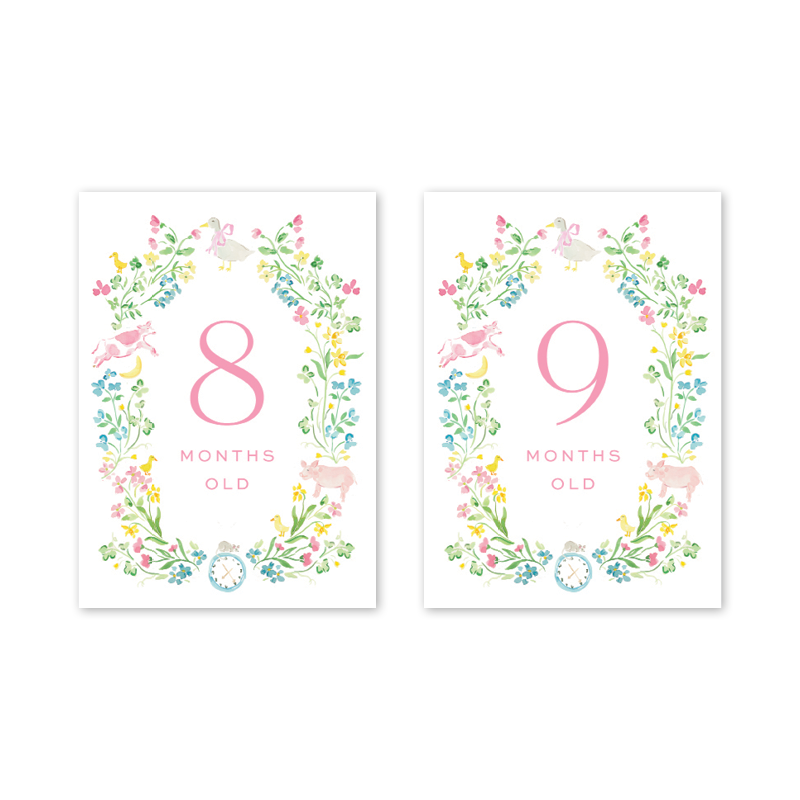 Dogwood Hill Mother Goose Milestone Cards - Charles Mayer