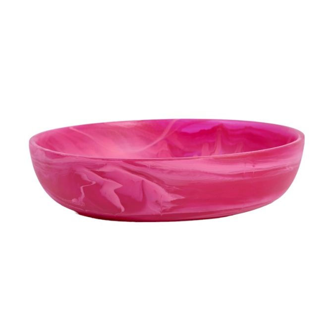 Nashi Home Resin Magenta Medium Round Bowl - Charles Mayer