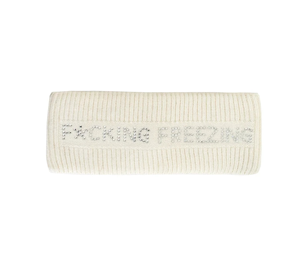 Mitchie's F*ing Freezing Ivory Headband - Charles Mayer