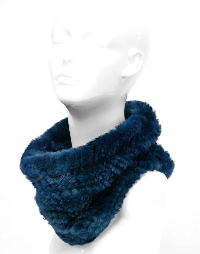 Mitchie's Rabbit Navy Knit Neck Warmer - Charles Mayer