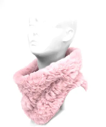 Mitchie's Rabbit Soft Pink Knit Neck Warmer - Charles Mayer
