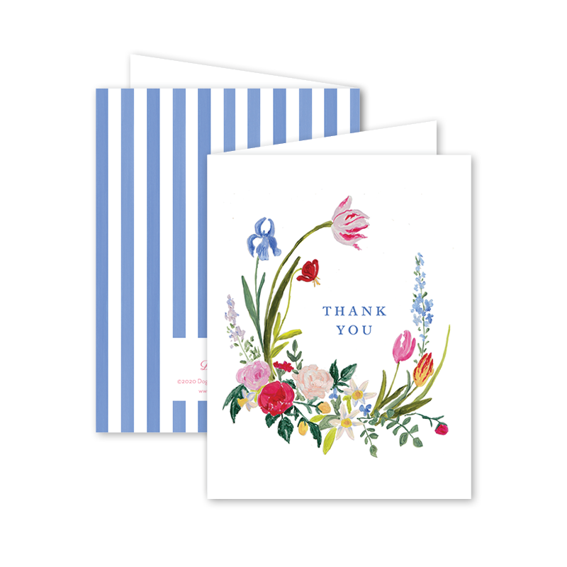 Dogwood Hill Dutch Baroque Thank You Card - Charles Mayer