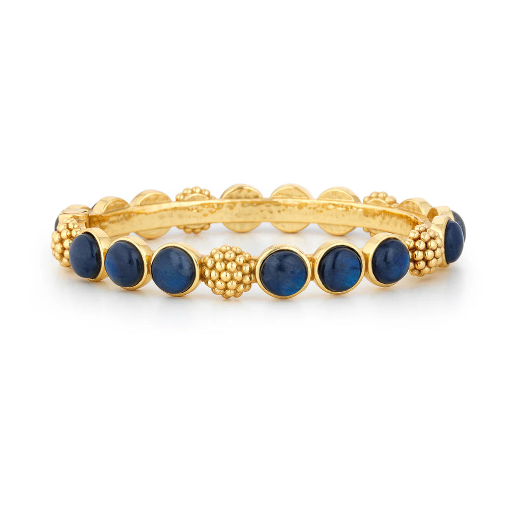 Capucine De Wulf Berry Gem Blue Labradorite Hinged Bangle - Charles Mayer