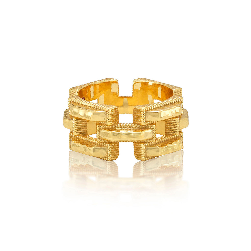 Capucine De Wulf Gold Pathway Ring, Size 7 - Charles Mayer