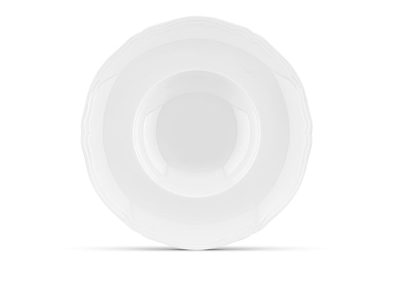 Ginori Antico Doccia Bianco Large Soup/Pasta Plate - Charles Mayer