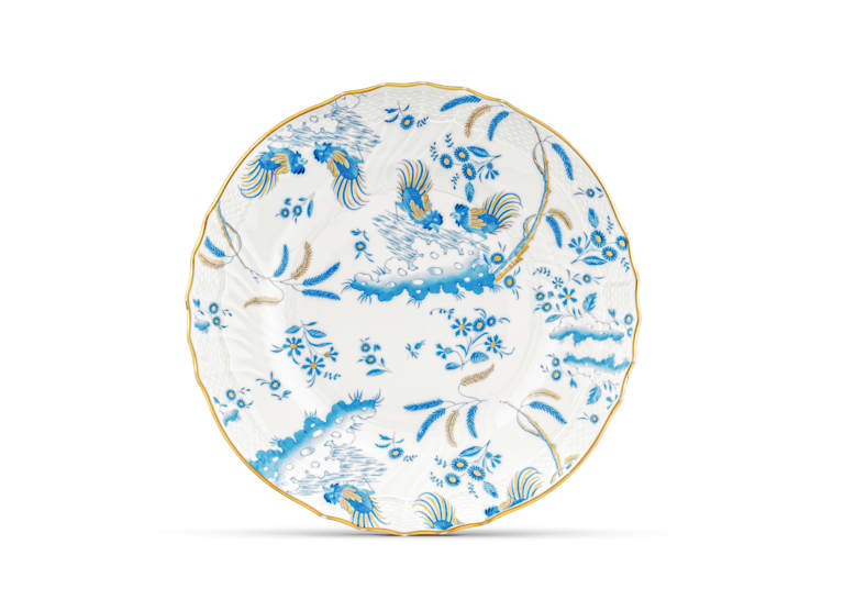 Ginori Oro Di Doccia Turchese Dessert Plate - Charles Mayer