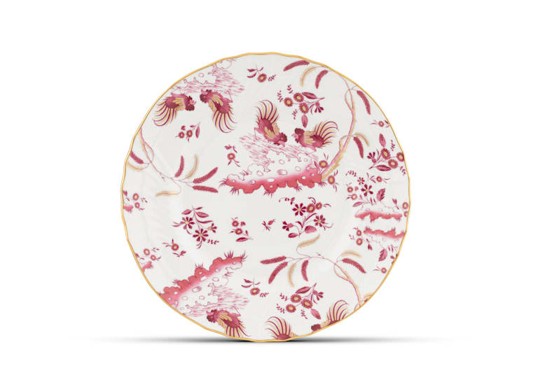 Ginori Oro Di Doccia Magenta Dessert Plate - Charles Mayer