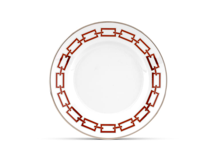 Ginori Catene Dessert Plate, Scarlatto - Charles Mayer