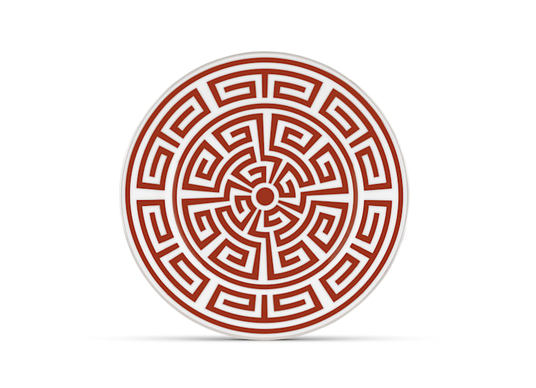 Ginori Labirinto Dessert Plate, Scarlatto - Charles Mayer