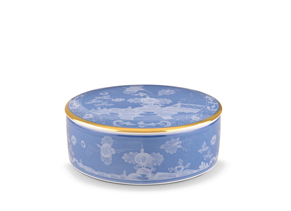 Ginori Oriente Italiano Pervinca Round Trinket Box - Charles Mayer