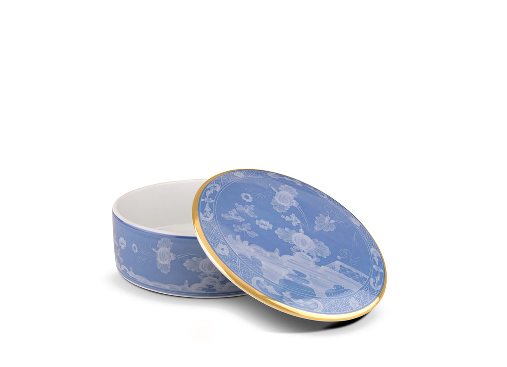 Ginori Oriente Italiano Pervinca Round Trinket Box - Charles Mayer