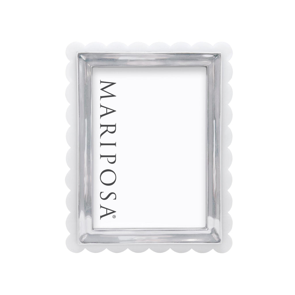 Mariposa White Acrylic 5*7 Scallop Frame - Charles Mayer