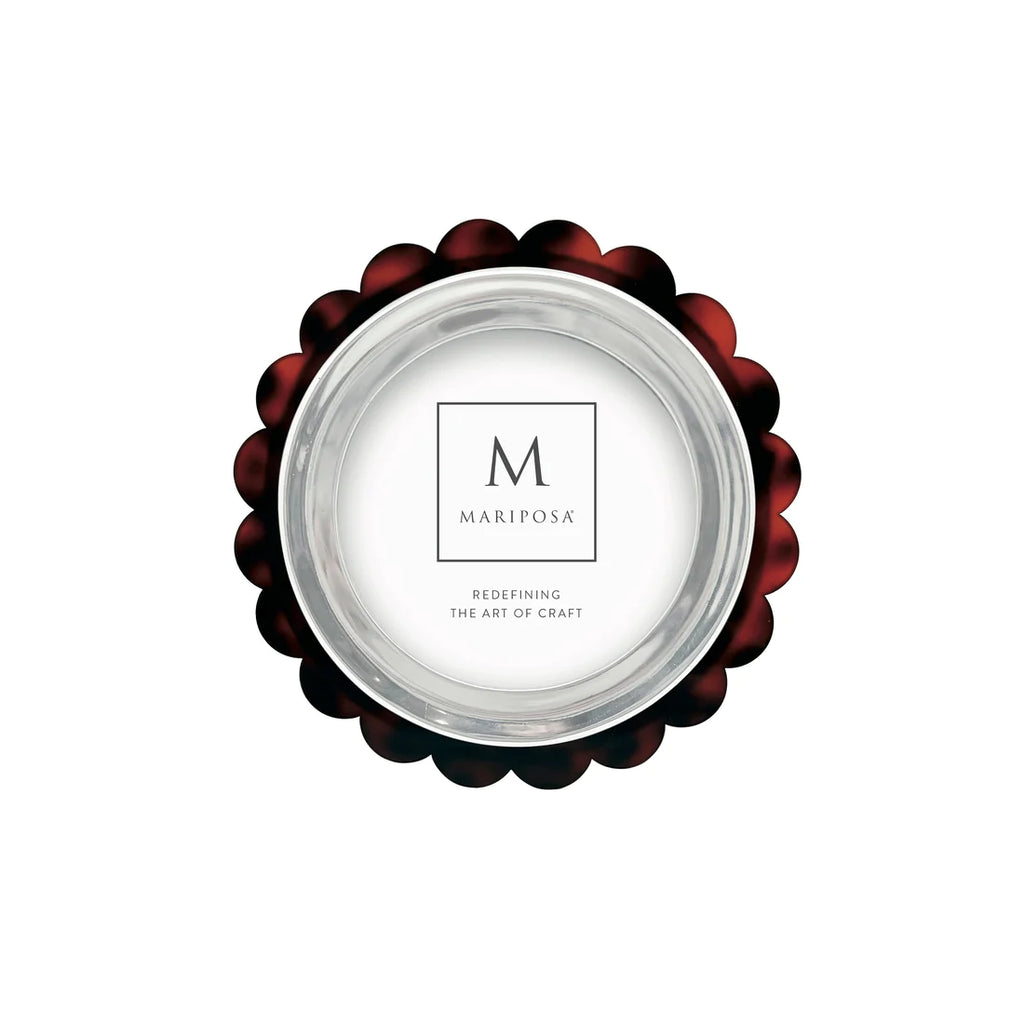Mariposa Scallop Signature Round Frame, Tortoise - Charles Mayer