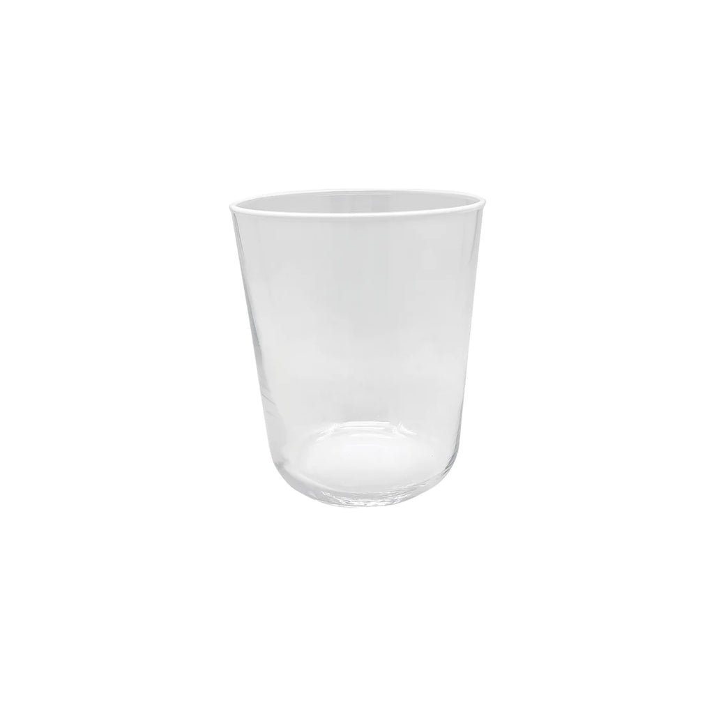 Mariposa Fine Line Clear with White Rim DOF Glass, Set of 4 - Charles Mayer