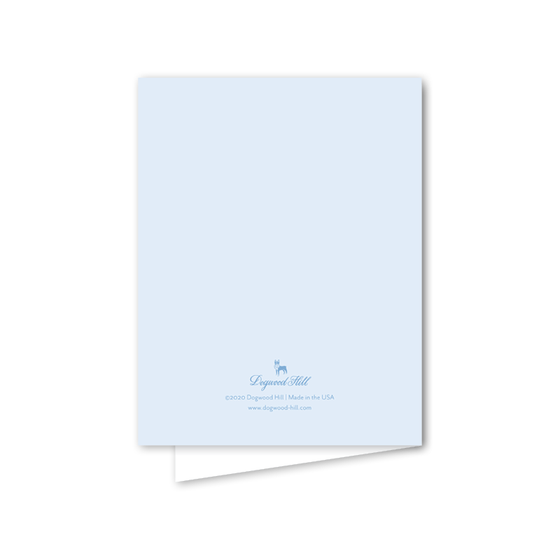 Dogwood Hill - Woodland Baby Blue: Single Card - Charles Mayer
