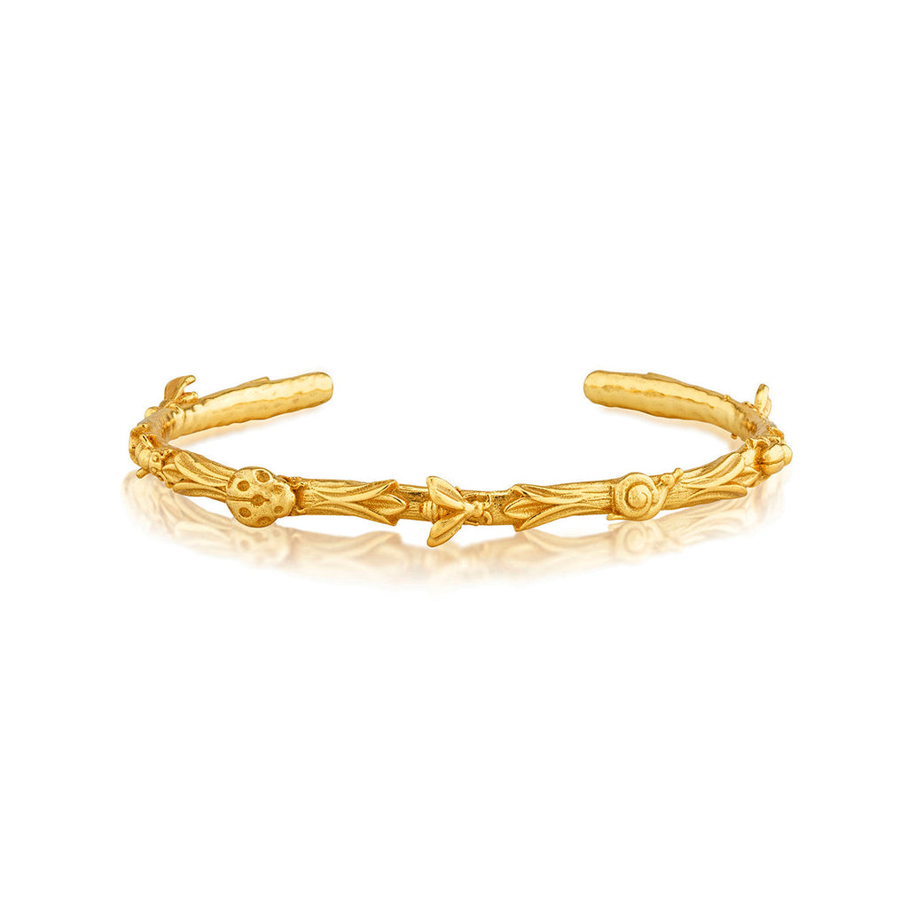 Capucine De Wulf Meadow Companions Petite Gold Cuff - Charles Mayer