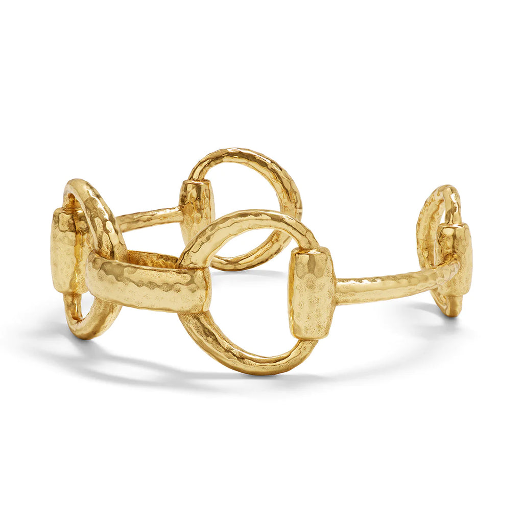 Capucine De Wulf Equestrian Snaffle Bit Link Cuff Gold Bracelet - Charles Mayer