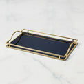Kate Spade Make it Pop Navy Glass Vanity Tray - Charles Mayer