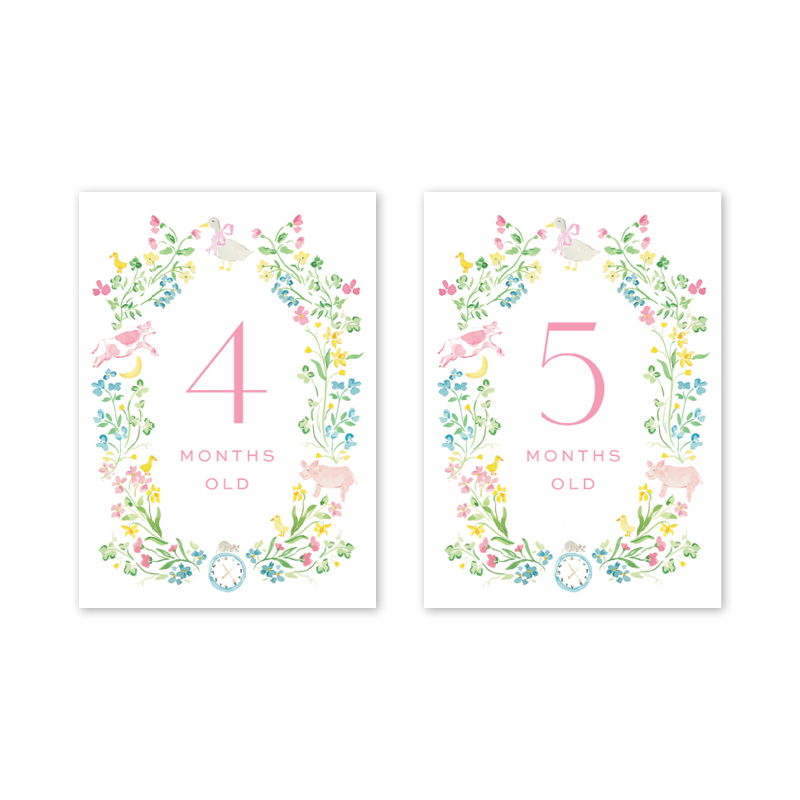 Dogwood Hill Mother Goose Milestone Cards - Charles Mayer