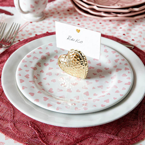 Juliska Berry & Thread Gold Heart Place Card Holder, Set/4 - Charles Mayer