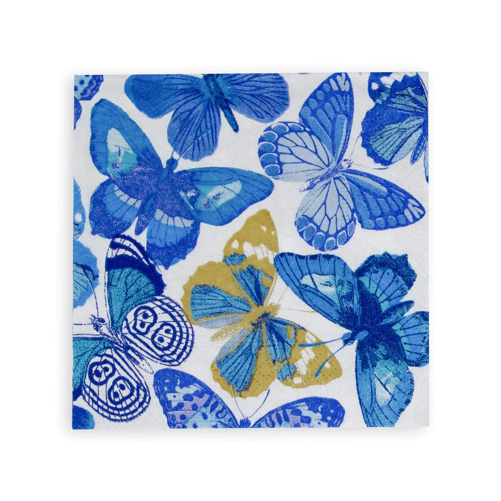 Caspari Blue Butterflies - Charles Mayer