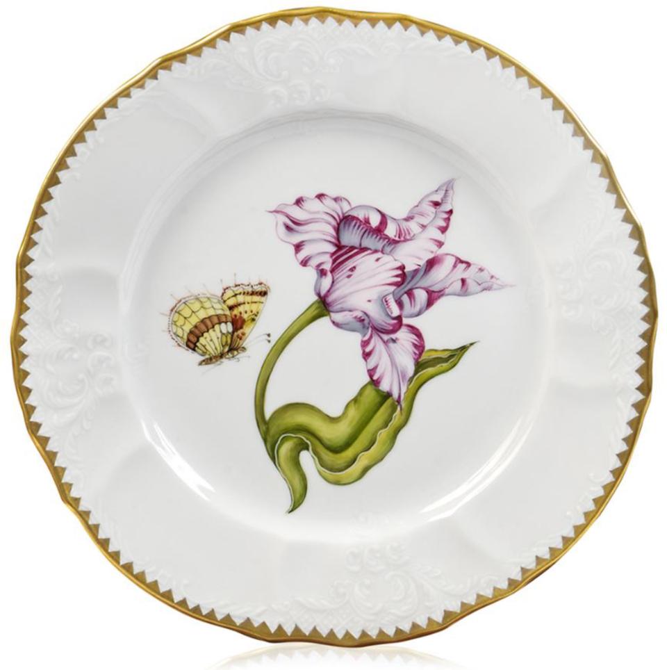 Anna Weatherley Old Master Tulips Pink/White Salad Plate - Charles Mayer