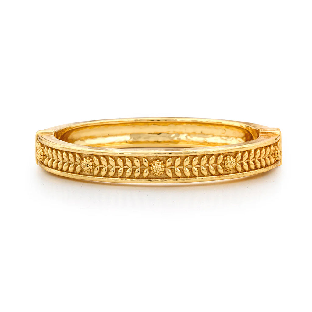 Capucine De Wulf Berry Gold Hinged Bangle, S/M - Charles Mayer